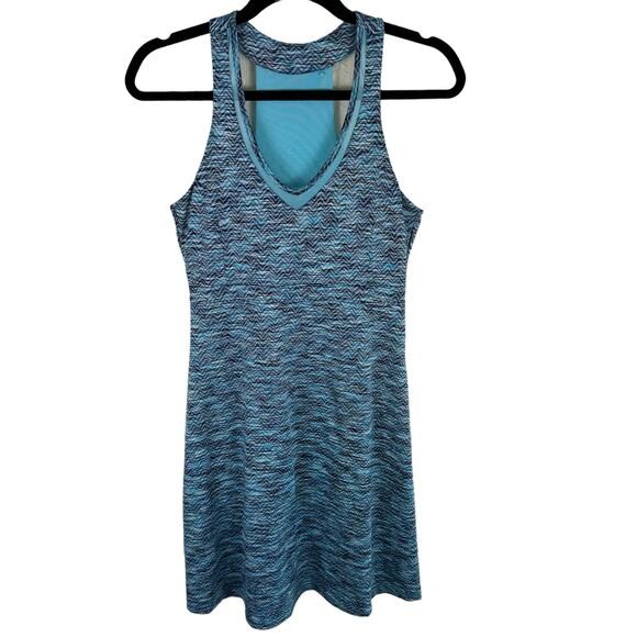 MPG Multicolor Short Racerback V-Neck Jersey Knit Athletic Tennis Dress Size S - Picture 1 of 9